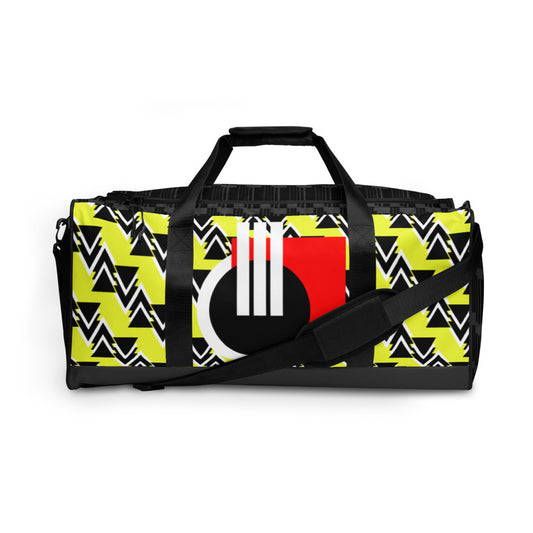 Origen Destination |On-Arrival Point of Origen Symbol-inspired Yellow Duffle bag