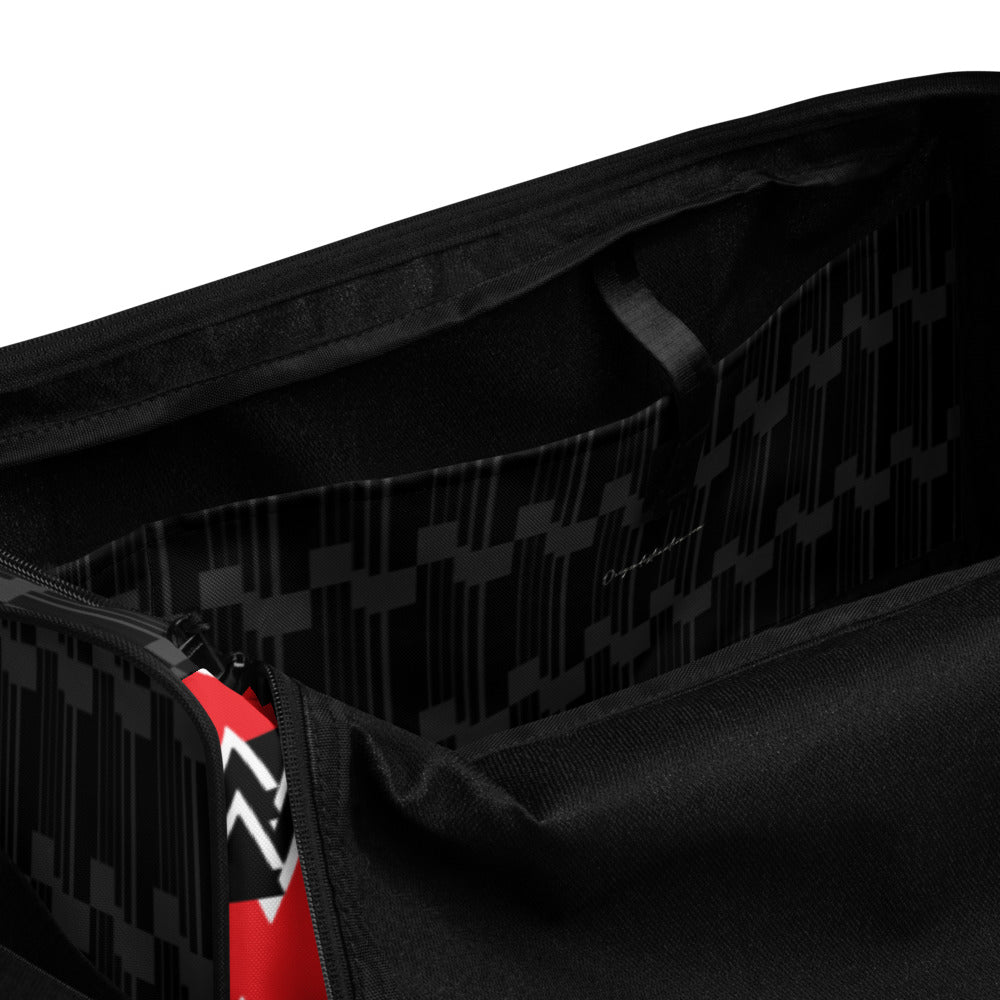 Origen Destination |On-Arrival Point of Origen Symbol-inspired Duffle bag (Red)