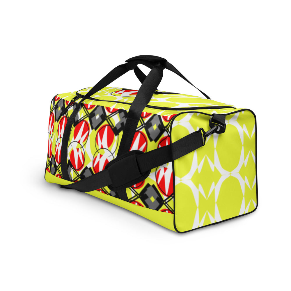 Origen Destination |On-Arrival Point of Origen Symbol-inspired Duffle bag (Yllw)