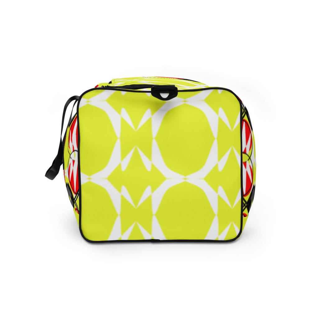 Origen Destination |On-Arrival Point of Origen Symbol-inspired Duffle bag (Yllw)