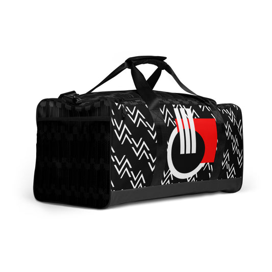 Origen Destination |On-Arrival Point of Origen Symbol-inspired Black Duffle bag