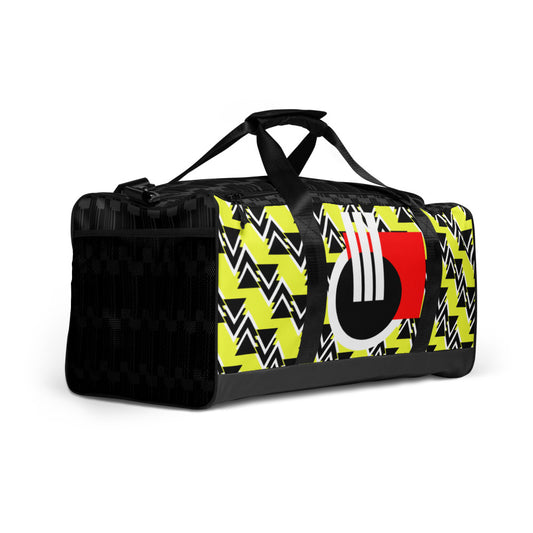 Origen Destination |On-Arrival Point of Origen Symbol-inspired Yellow Duffle bag