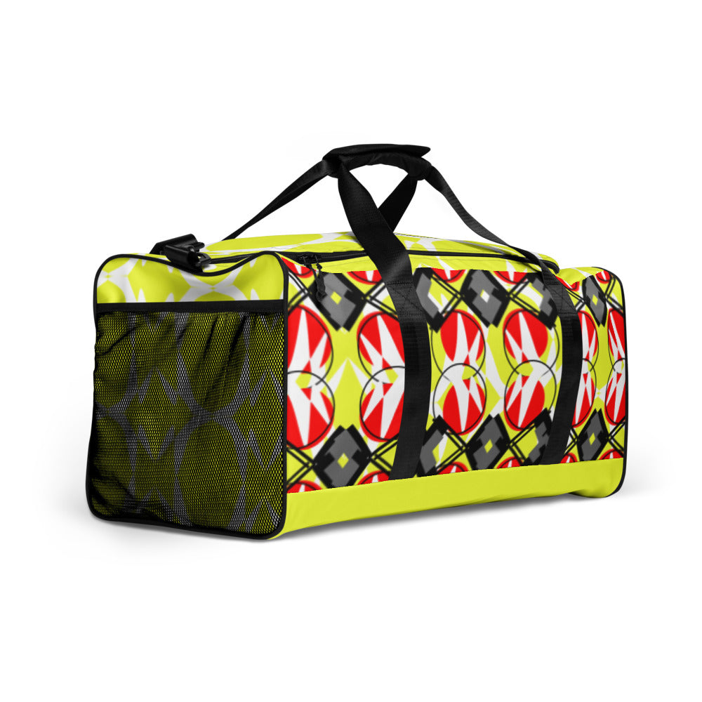 Origen Destination |On-Arrival Point of Origen Symbol-inspired Duffle bag (Yllw)