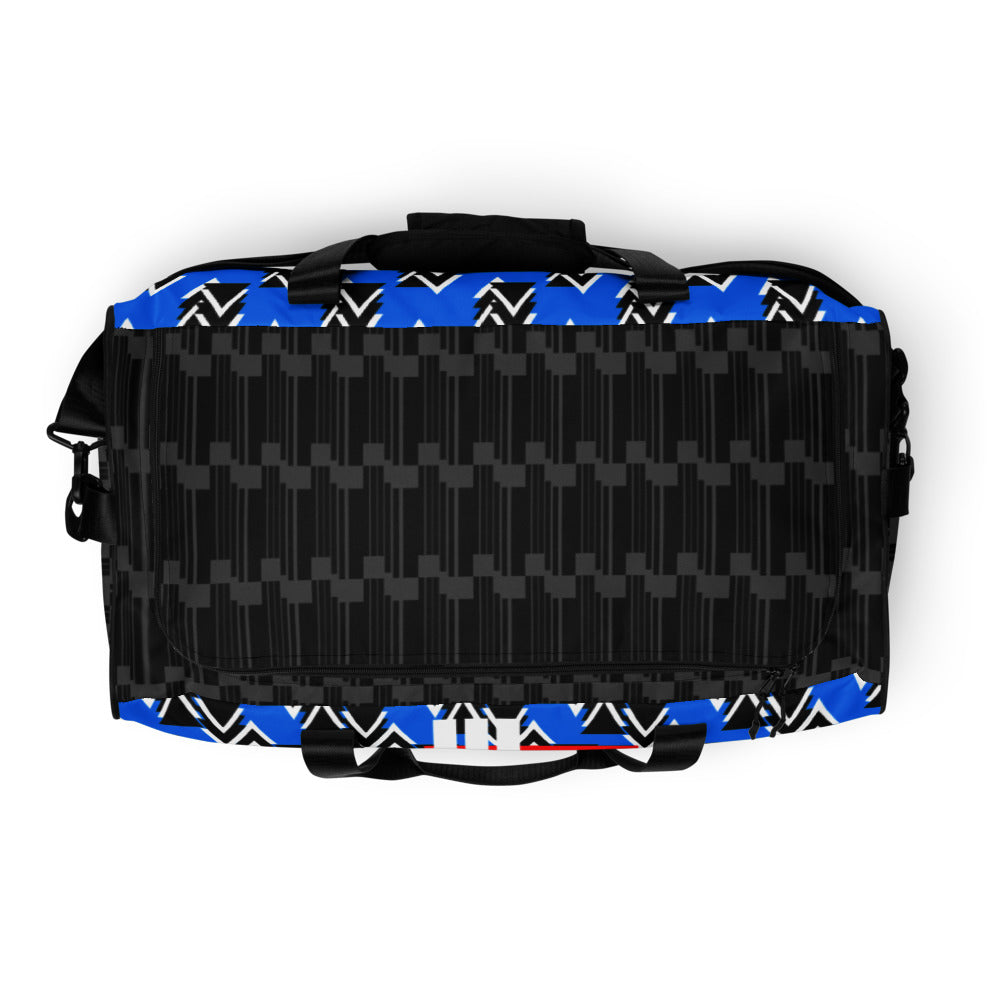 Origen Destination |On-Arrival Point of Origen Symbol-inspired High-Blue Duffle bag