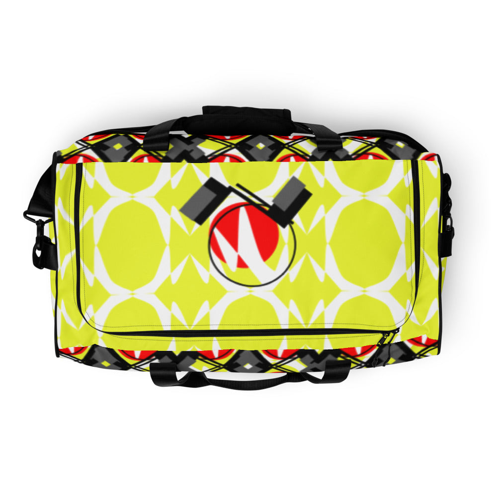 Origen Destination |On-Arrival Point of Origen Symbol-inspired Duffle bag (Yllw)