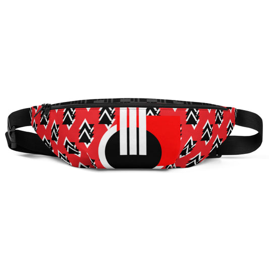 Origen Destination |On-Arrival Point of Origen Symbol-inspired Red shoulder/waist bag