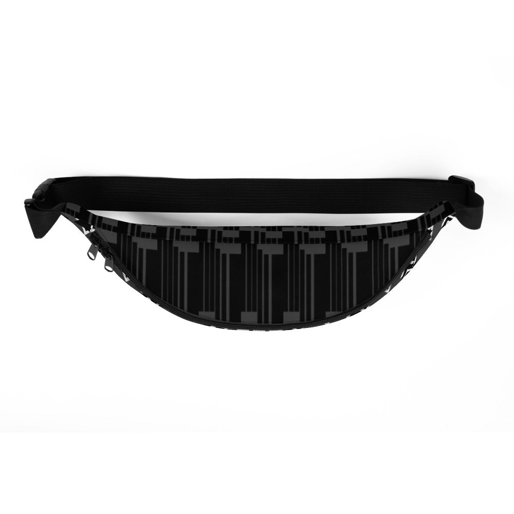 Origen Destination |On-Arrival Point of Origen Symbol-inspired Gray shoulder/waist bag