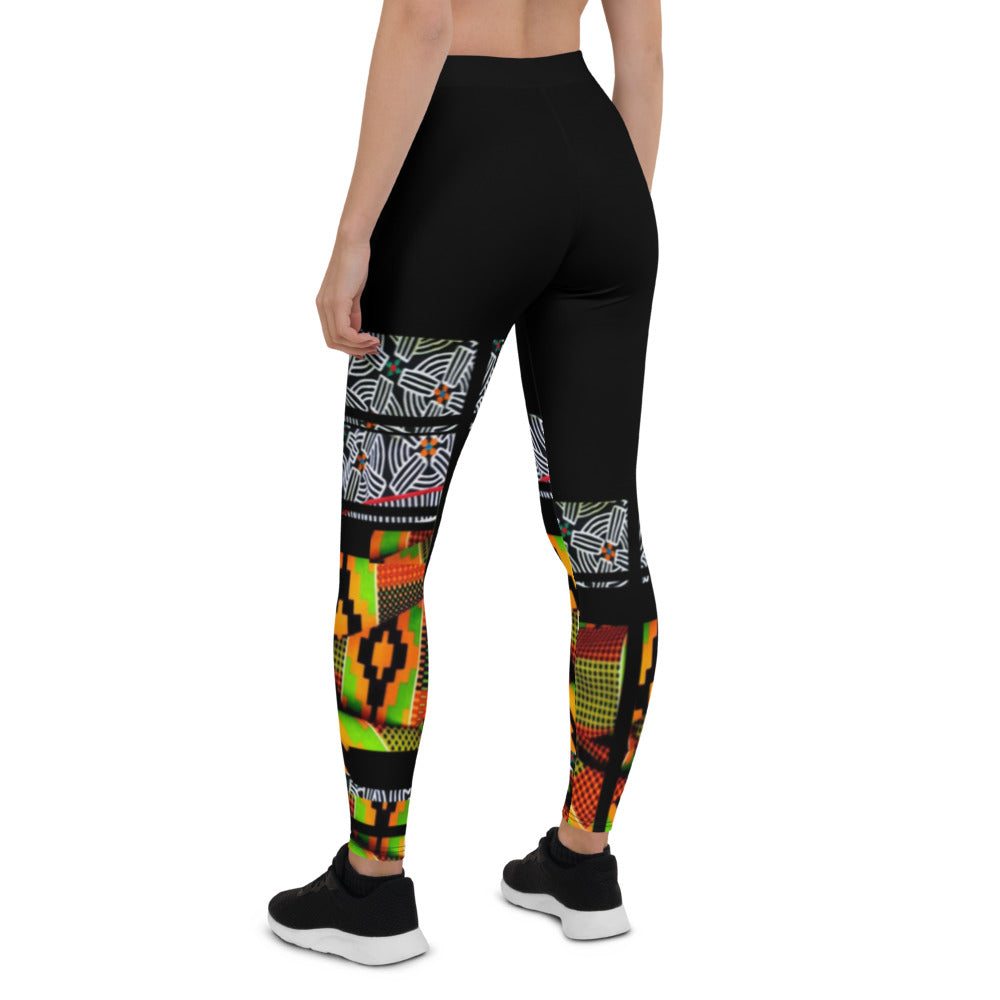 Origen Destination |On-Arrival Point of Origen African Symbol-inspired Women Leggings