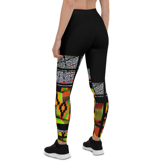 Origen Destination |On-Arrival Point of Origen African Symbol-inspired Women Leggings