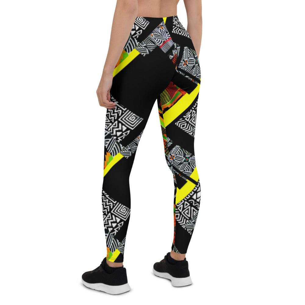 Origen Destination |On-Arrival Point of Origen African Symbol-inspired Women’s Leggings