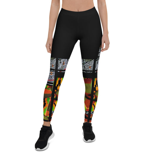 Origen Destination |On-Arrival Point of Origen African Symbol-inspired Women Leggings
