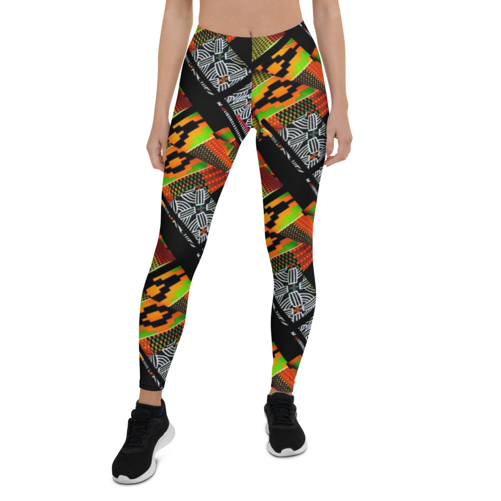 Origen Destination |On-Arrival Point of Origen African Symbol-inspired Women’s Leggings