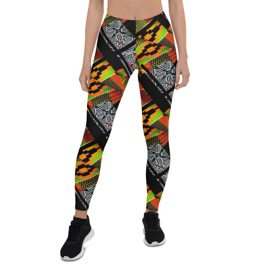 Origen Destination |On-Arrival Point of Origen African Symbol-inspired Women’s Leggings