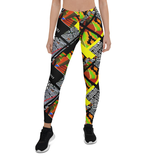Origen Destination |On-Arrival Point of Origen African Symbol-inspired Women’s Leggings