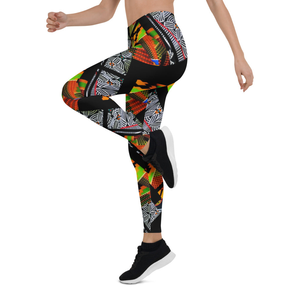 Origen Destination |On-Arrival Point of Origen African Symbol-inspired Women’s Leggings