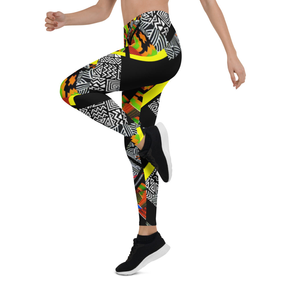 Origen Destination |On-Arrival Point of Origen African Symbol-inspired Women’s Leggings