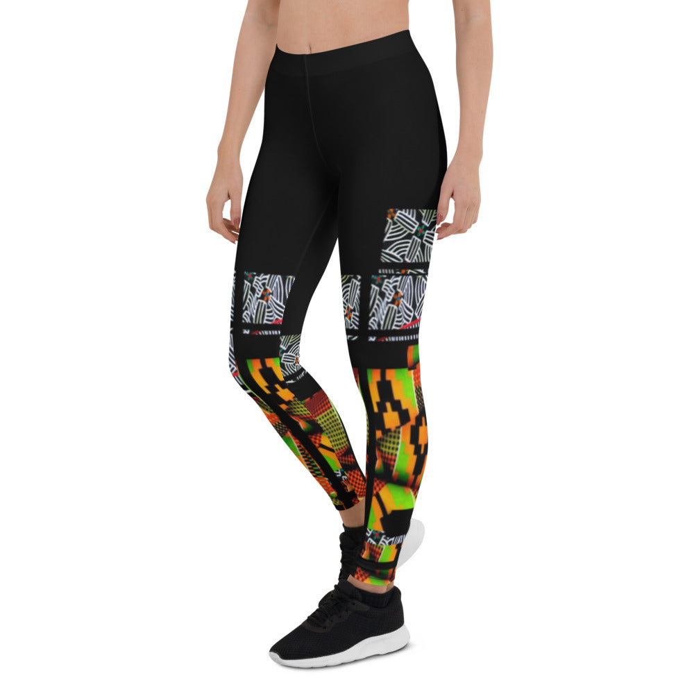 Origen Destination |On-Arrival Point of Origen African Symbol-inspired Women Leggings
