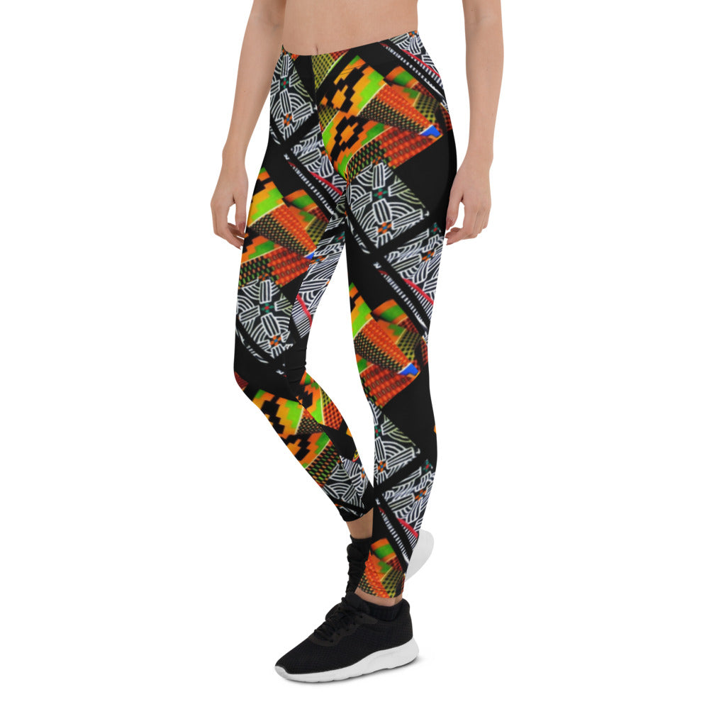 Origen Destination |On-Arrival Point of Origen African Symbol-inspired Women’s Leggings