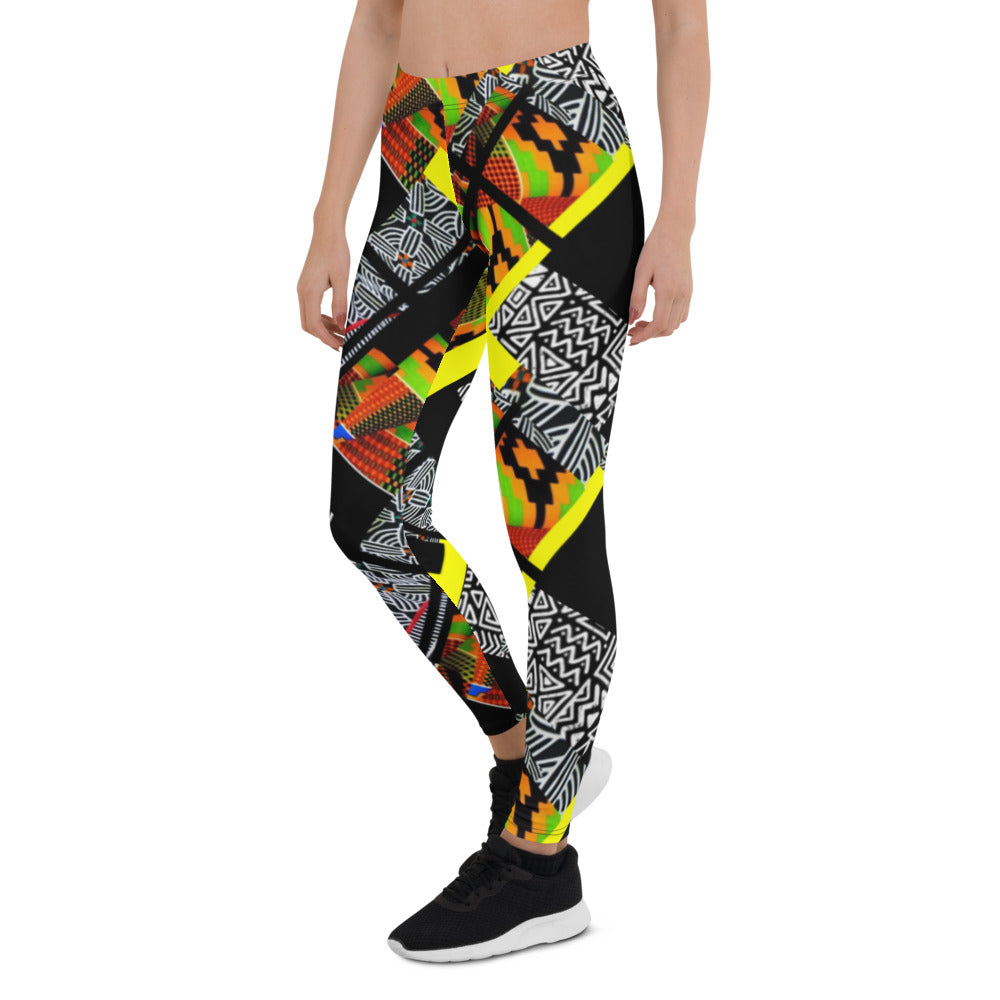 Origen Destination |On-Arrival Point of Origen African Symbol-inspired Women’s Leggings