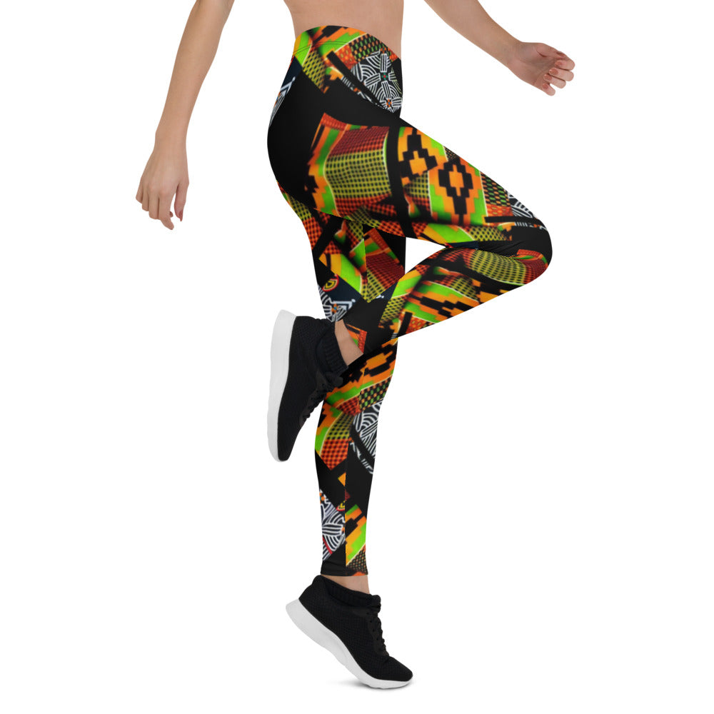 Origen Destination |On-Arrival Point of Origen African Symbol-inspired Women’s Leggings