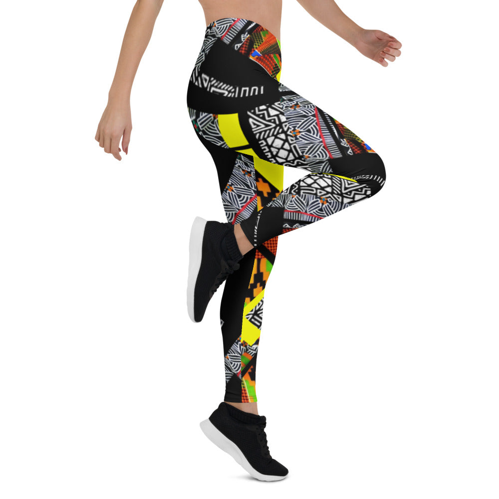 Origen Destination |On-Arrival Point of Origen African Symbol-inspired Women’s Leggings