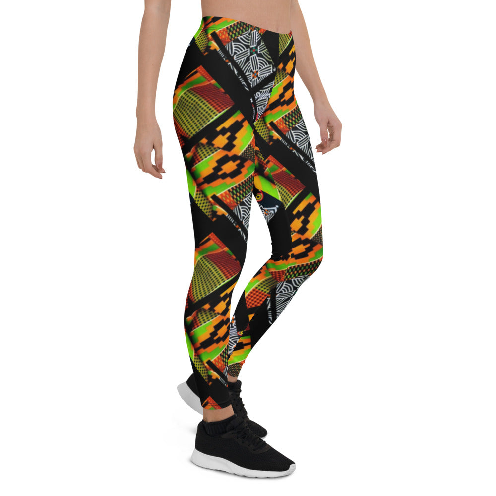 Origen Destination |On-Arrival Point of Origen African Symbol-inspired Women’s Leggings
