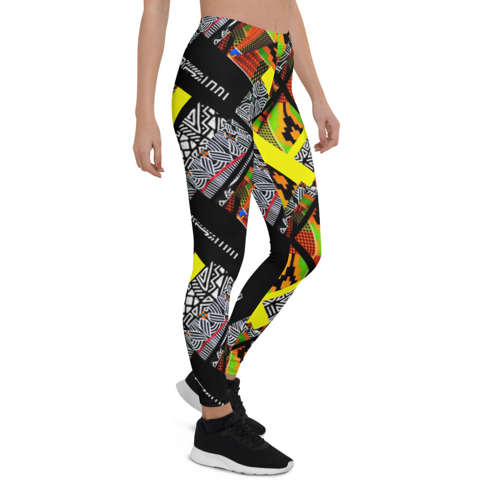 Origen Destination |On-Arrival Point of Origen African Symbol-inspired Women’s Leggings