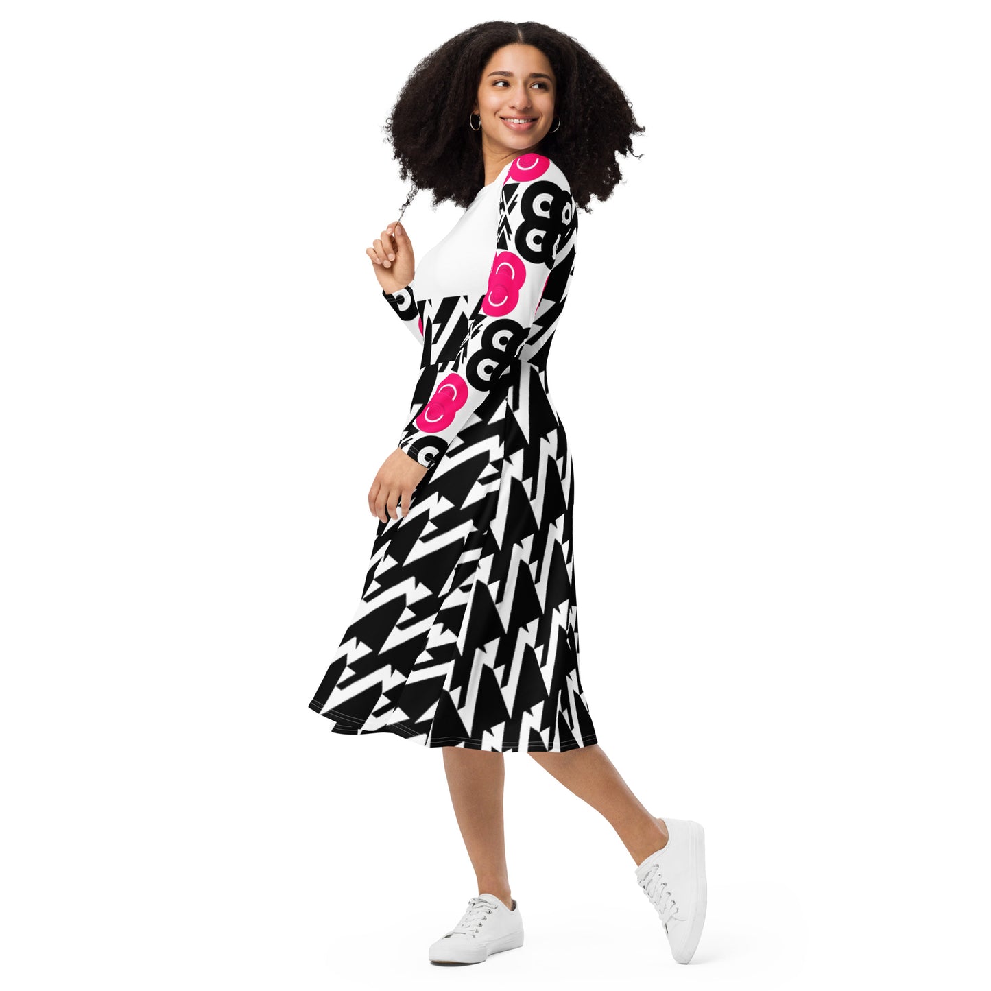 Origen Destination Women's Long-sleeve Midi dress