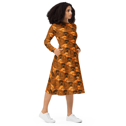 Origen Designation Women's Long-sleeve Midi dress