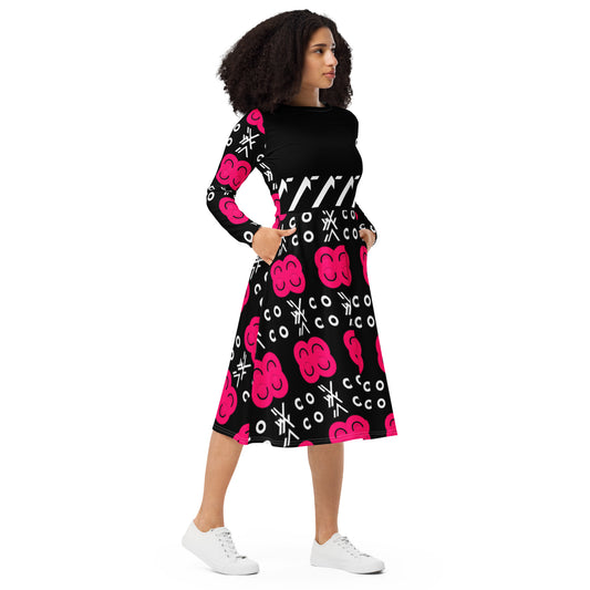 Origen Designation Women's Long-sleeve Midi dress