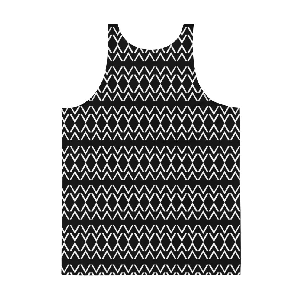 Origen Destination |On-Arrival Point of Origen Symbol-inspired Black Unisex Tank Top