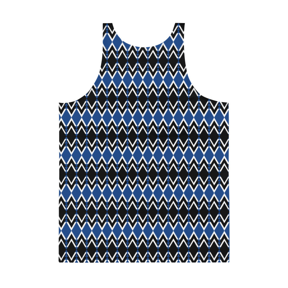 Origen Destination |On-Arrival Point of Origen Symbol-inspired Blue Unisex Tank Top