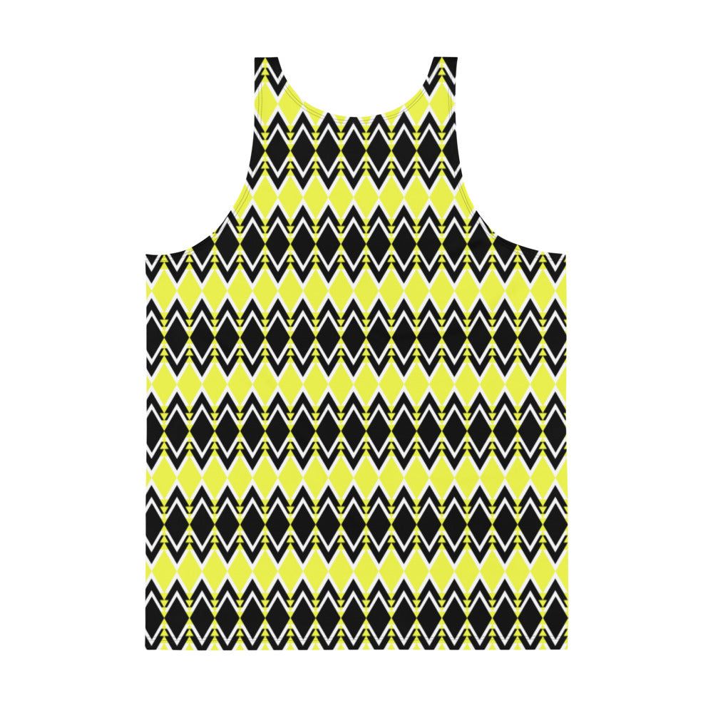 Origen Destination |On-Arrival Point of Origen Symbol-inspired Yellow Unisex Tank Top