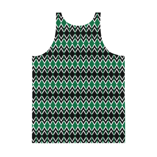 Origen Destination |On-Arrival Point of Origen Symbol-inspired Green Unisex Tank Top