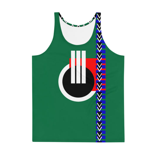 Origen Destination |On-Arrival Point of Origen Symbol-inspired Green Unisex Tank Top