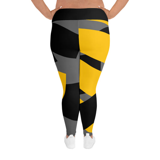 Origen Destination |On-Arrival Point of Origen Symbol-inspired Black/Gold Leggings