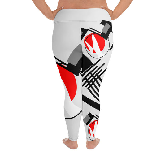 Origen Destination |On-Arrival Point of Origen Symbol-inspired Women's White Leggings