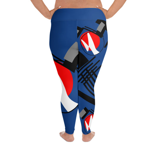 Origen Destination | On-Arrival Point Symbol-inspired Full-figured Women's Leggings