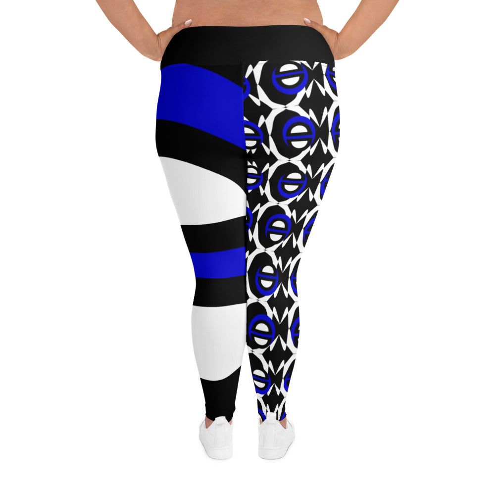 Origen Destination |On-Arrival Point of Origen Blu-light Full-figured Black Leggings