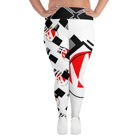 Origen Destination |On-Arrival Point of Origen Symbol-inspired Women’s White Leggings