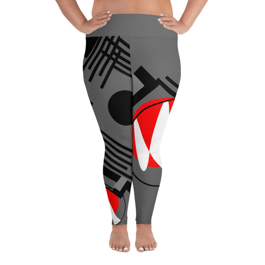 Origen Destination |On-Arrival Point of Origen Symbol-inspired Women's Gray Leggings