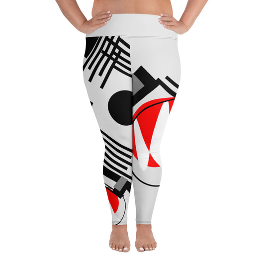 Origen Destination |On-Arrival Point of Origen Symbol-inspired Women's White Leggings