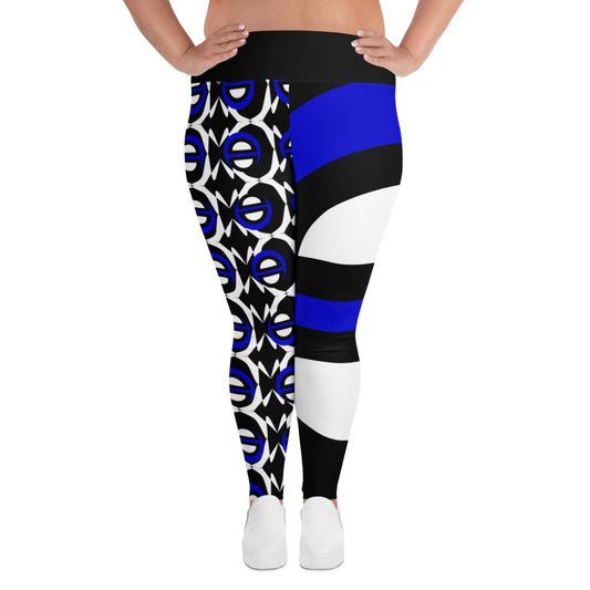 Origen Destination |On-Arrival Point of Origen Blu-light Full-figured Black Leggings