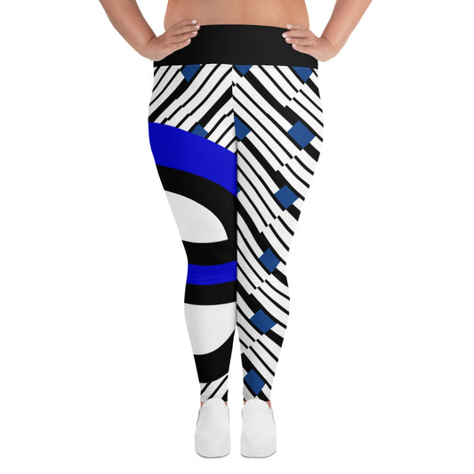 Origen Destination |On-Arrival Point of Origen Blu-light  Full-figured Leggings