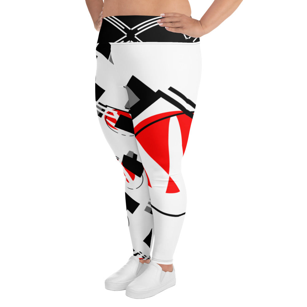 Origen Destination |On-Arrival Point of Origen Symbol-inspired Women’s White Leggings