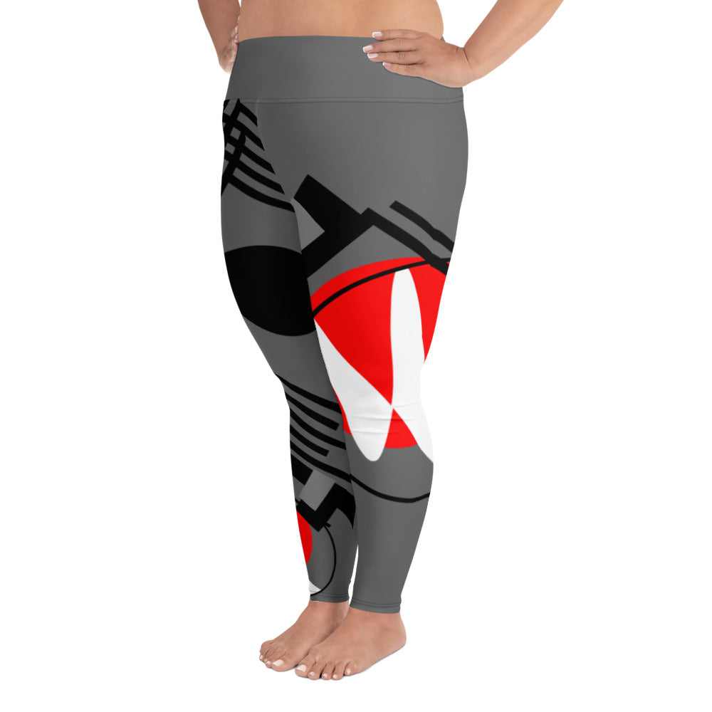 Origen Destination |On-Arrival Point of Origen Symbol-inspired Women's Gray Leggings