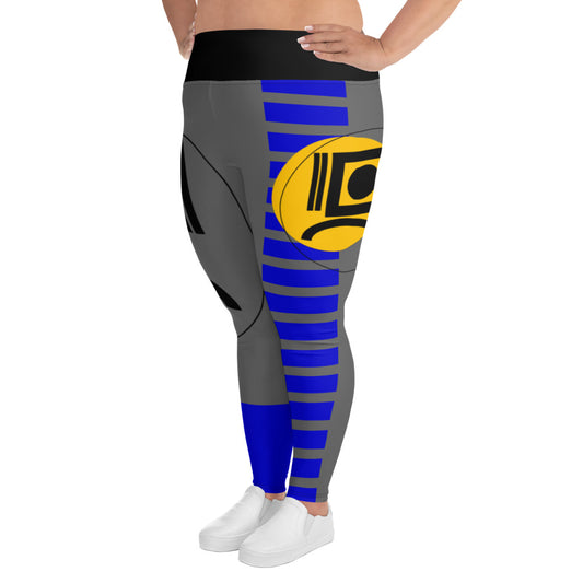 Origen Destination |On-Arrival Pont of Origen Signature  Women's Full-figured Grey/Blue Leggings