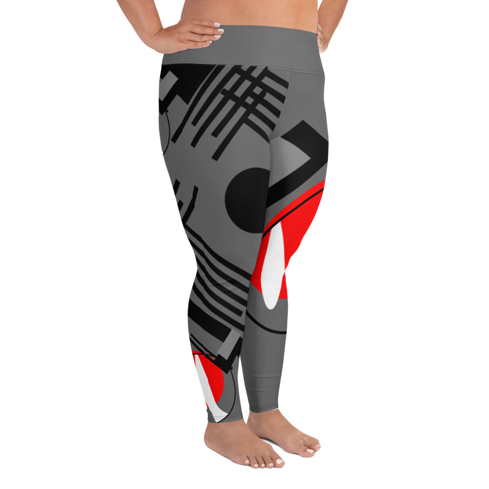 Origen Destination |On-Arrival Point of Origen Symbol-inspired Women's Gray Leggings