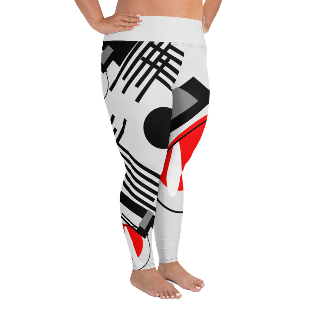 Origen Destination |On-Arrival Point of Origen Symbol-inspired Women's White Leggings