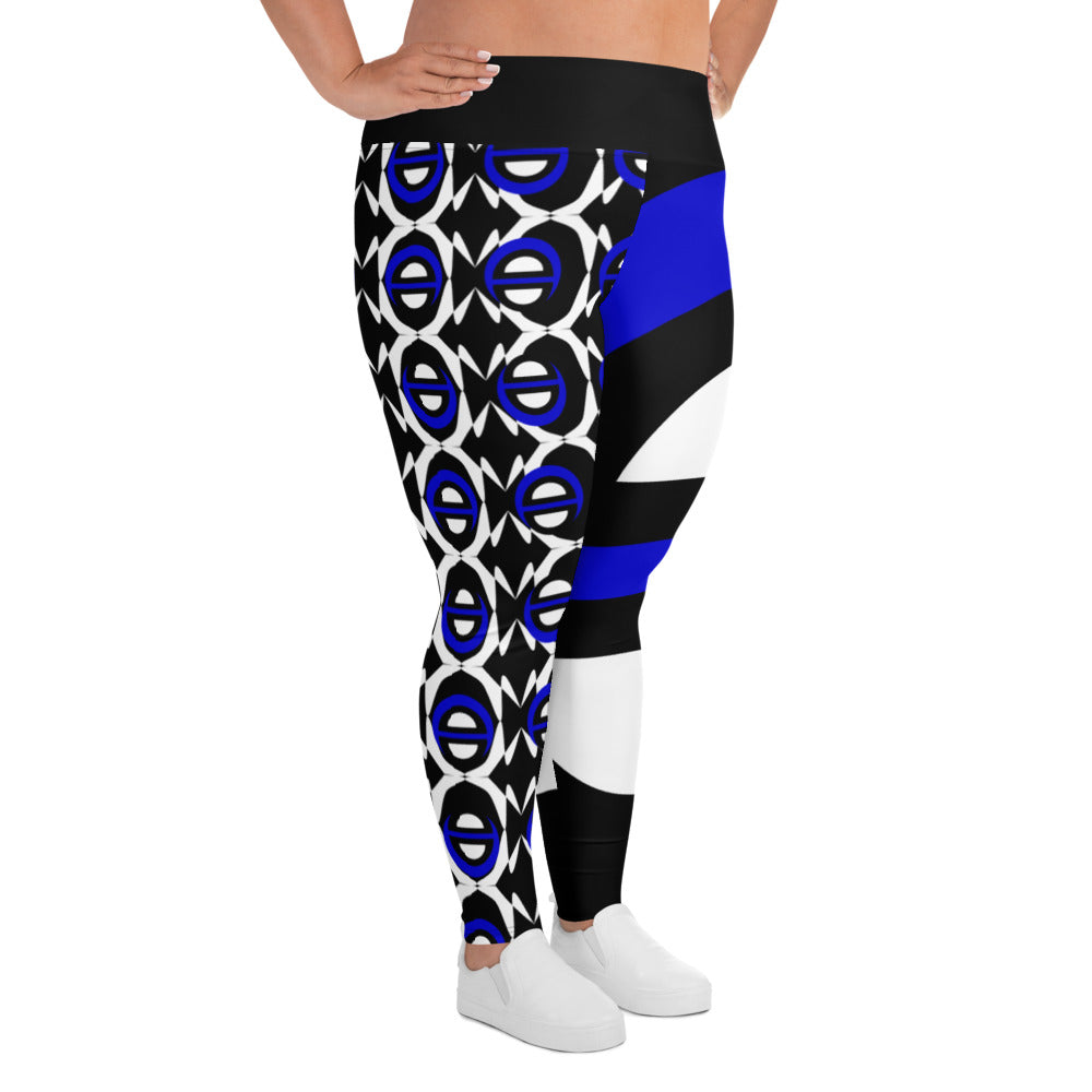 Origen Destination |On-Arrival Point of Origen Blu-light Full-figured Black Leggings